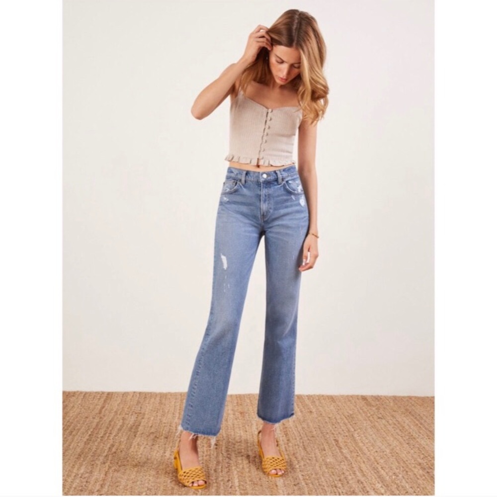 Reformation Cropped Food Jeans